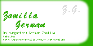 zomilla german business card
